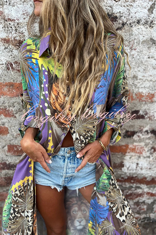 Tessa™ | Unique Jungle Print Blouse