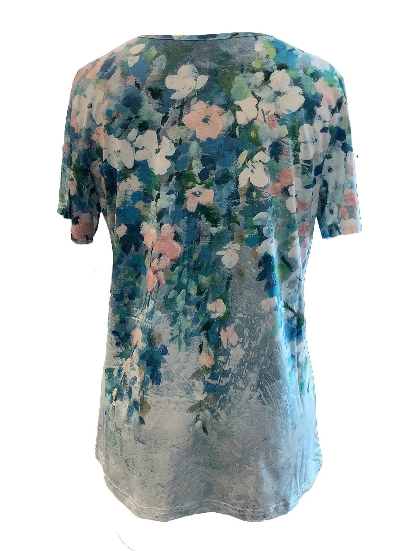 Amara™ | Casual Floral V-Neck Tee