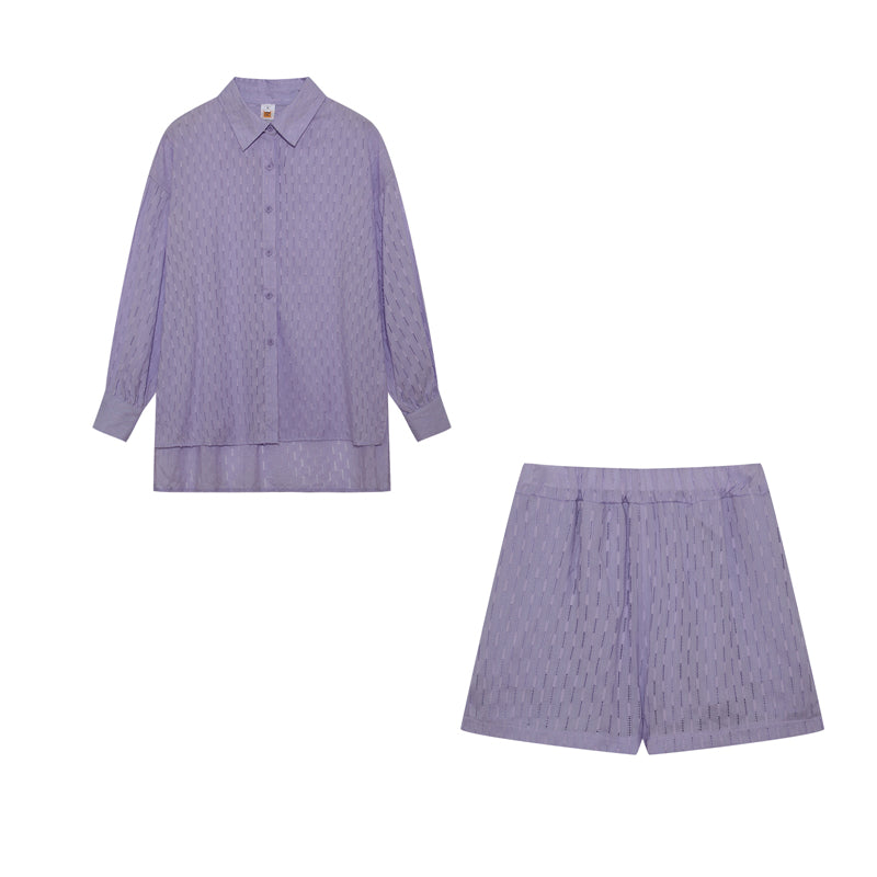 Elizabeth™ | Effortless Breezy Shirt & Shorts Set In Cotton