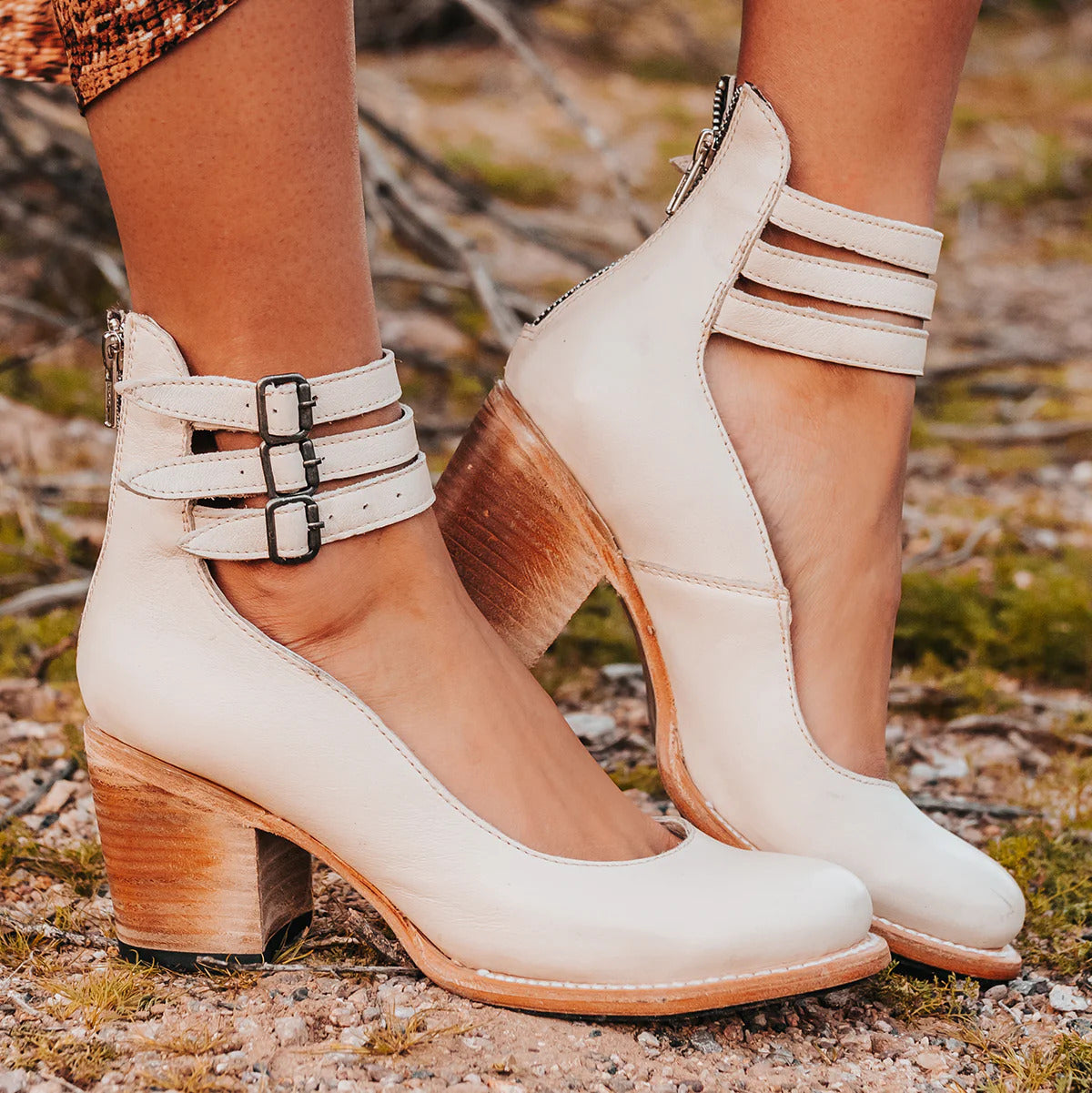 Rina™ | Chic Strapped Block Heel Shoes