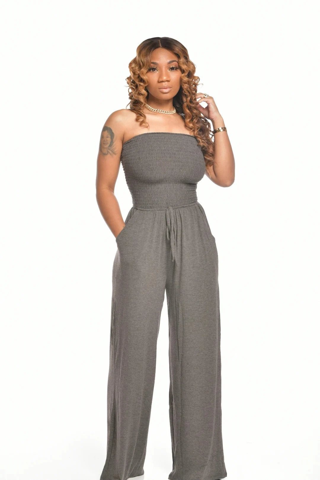 Liran™ | Chic Off-Shoulder Jumpsuit