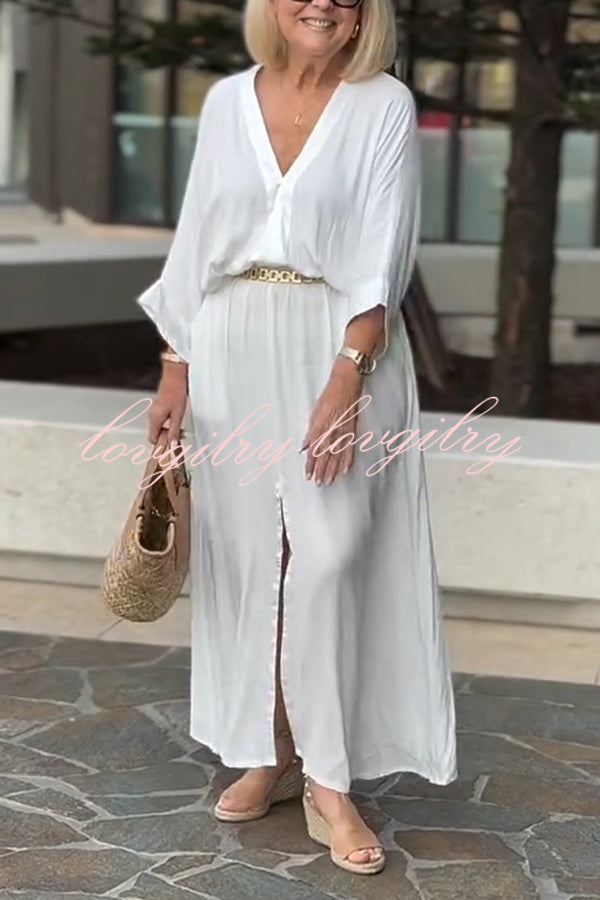 Celia™ | Casual V-Neck Maxi Dress