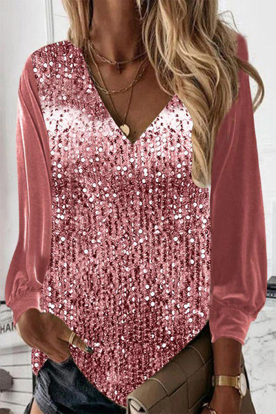 Solid Top V-Neck Short Sleeve | Elegant Evening Out Women