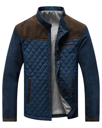 Unisex Quilted Jacket with Tailored Fit and Lightweight Design for Transitional Seasons