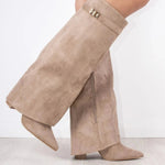 Beige Suede