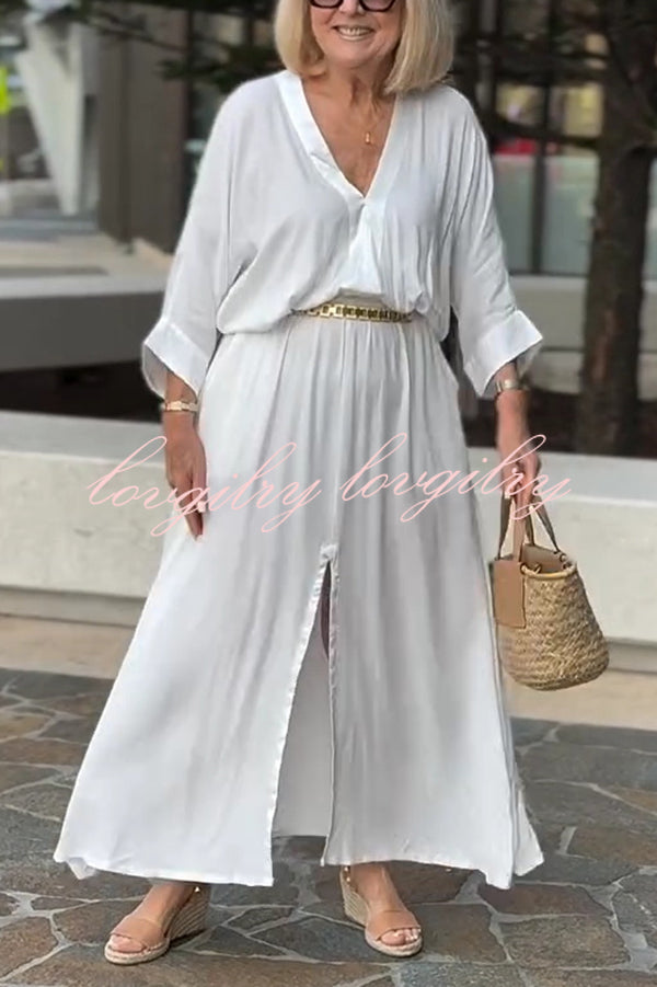 Celia™ | Casual V-Neck Maxi Dress