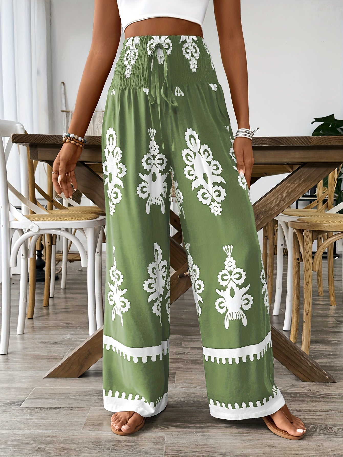 Lisa™ | Chic Floral Wide-Leg Pants