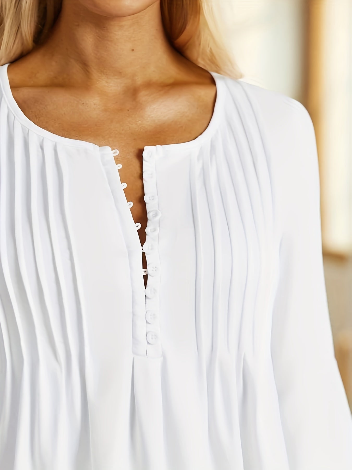 Elowen™ | Casual Ruched Blouse