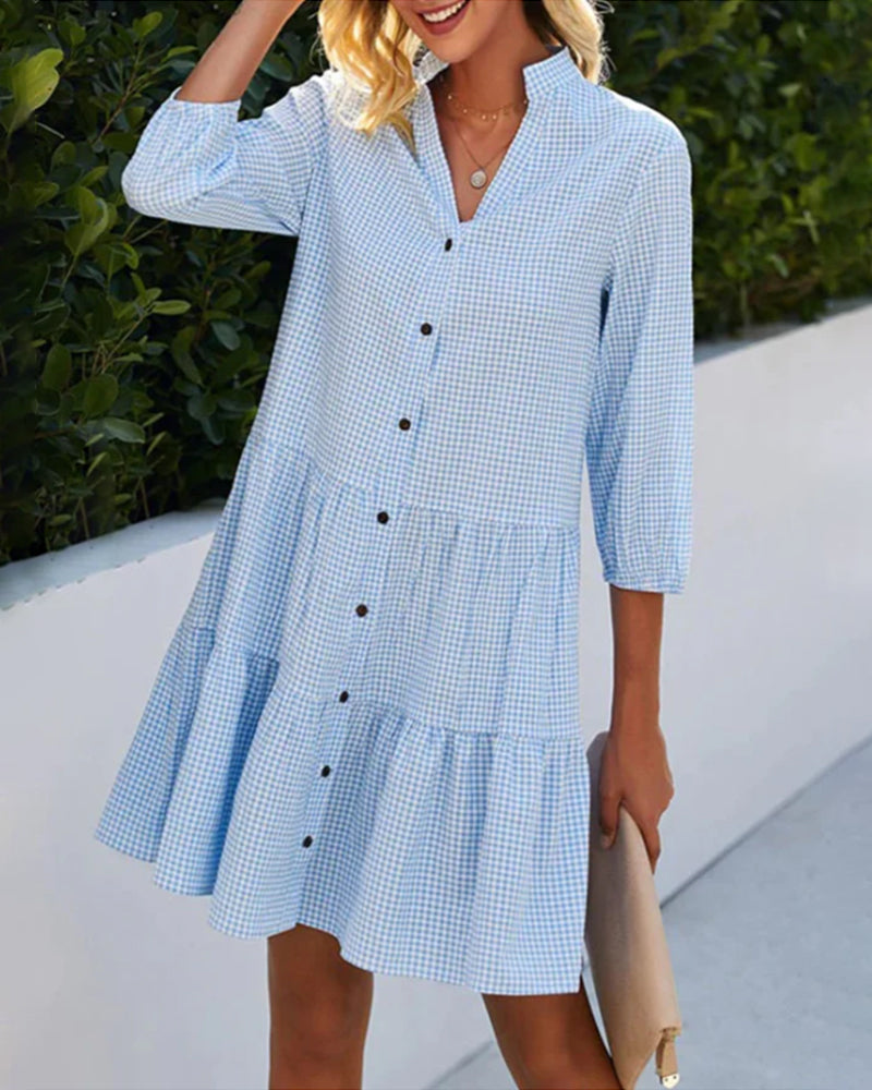 Bella™ | Breezy Summer Plaid Dress