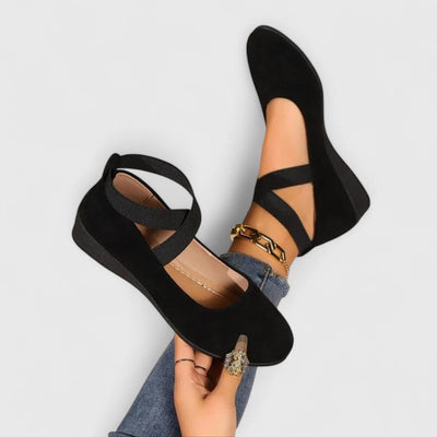 Solid Orthopedic Shoes Cushioned Fit Slip-On | Effortless Everyday Women