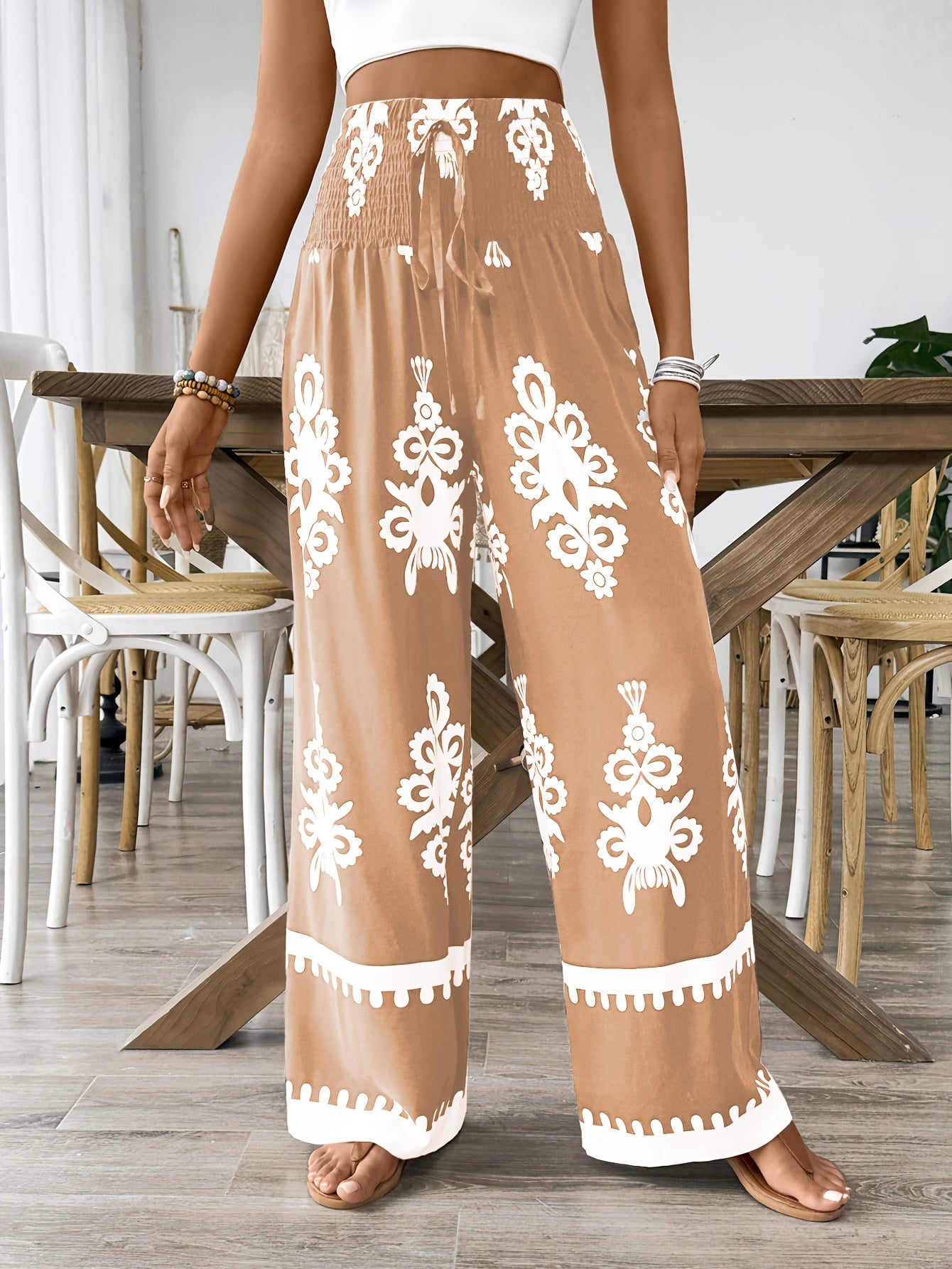 Lisa™ | Chic Floral Wide-Leg Pants