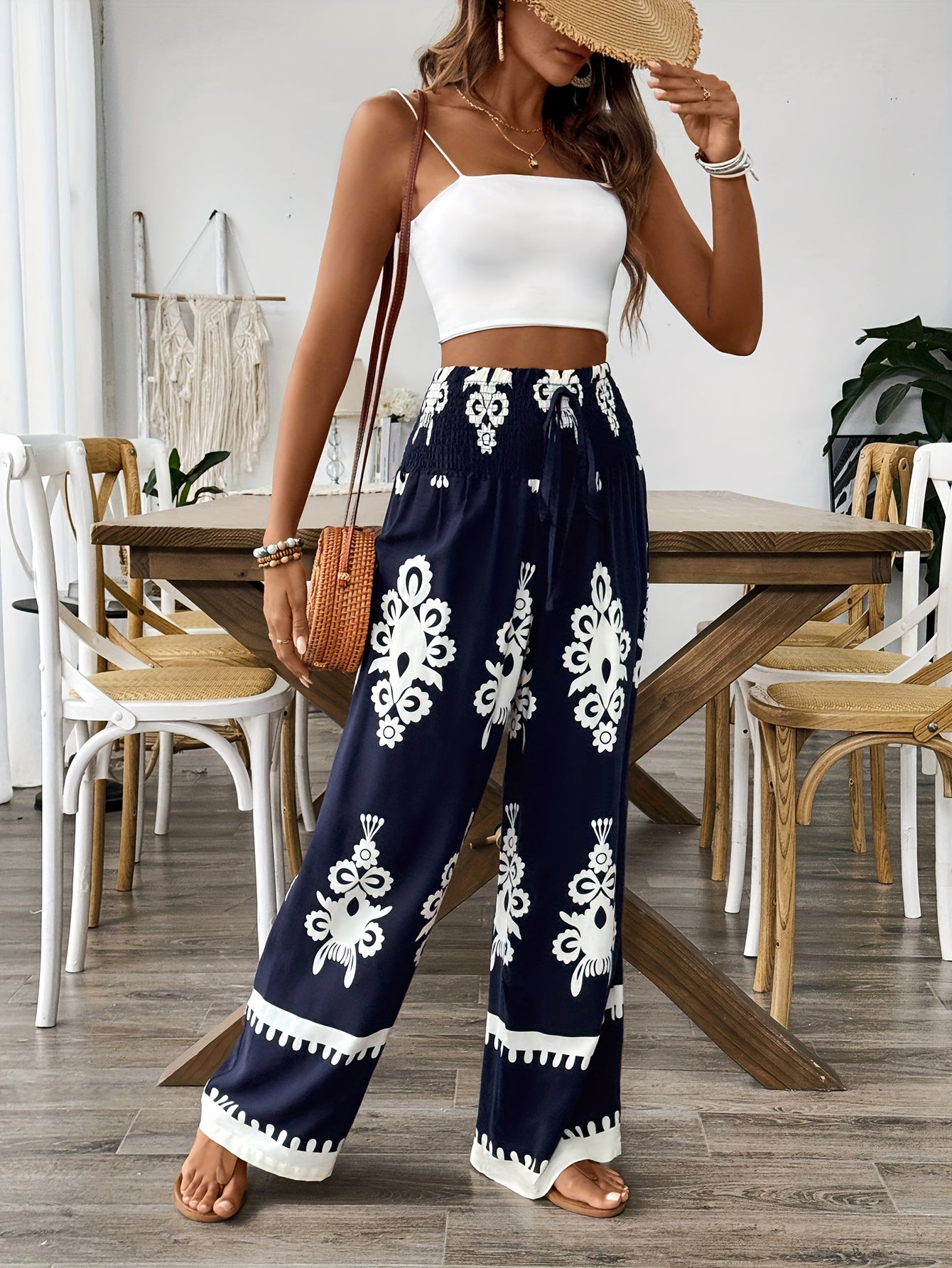 Lisa™ | Chic Floral Wide-Leg Pants