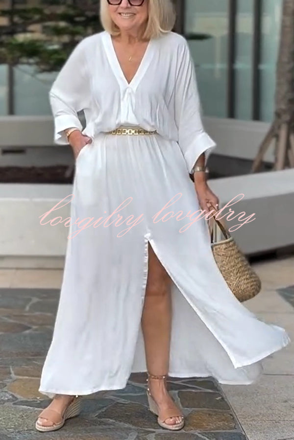 Celia™ | Casual V-Neck Maxi Dress