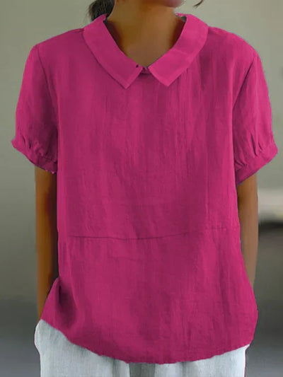 Solida Blouse Button Front Relaxed Fit | Chic Workwear Women