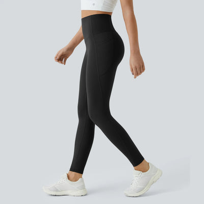 High Waisted Tummy Control Leggings for Women with Pockets – Shaping Workout Yoga Training Leggings