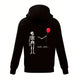 Black Cotton Hoodie - Back Print
