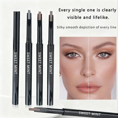 Double-Ended Eyebrow Pencil with Blade-Shaped Tip – Waterproof, Long-Lasting Brow Definer for Precise Brows
