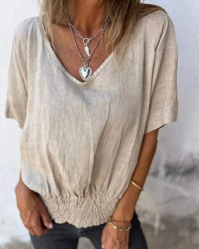 Jenny™ | Linen Relaxed Summer Top