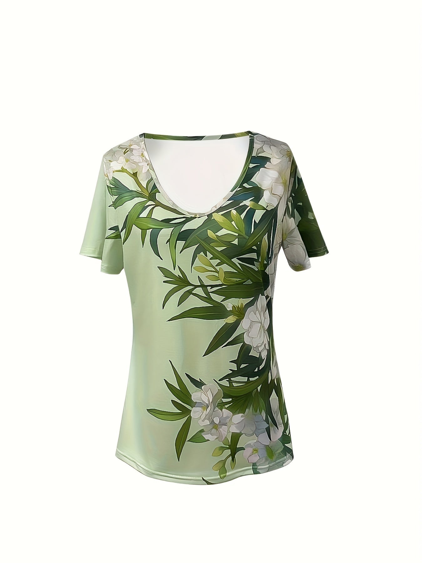 Zalika™ | Chic Floral V-Neck Tee