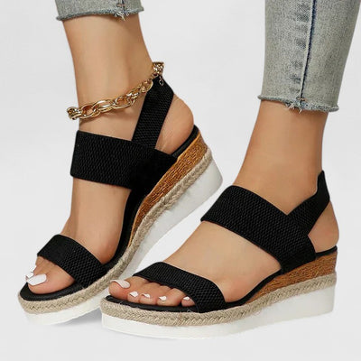 Solid Orthopedic Sandals Cushioned Sole Breathable | Effortless Everyday Women