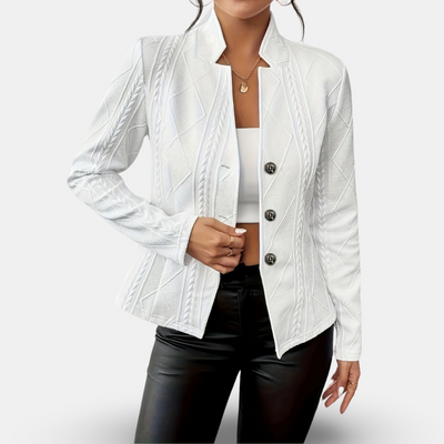 Women's Tailored Blazer with Flattering Fit and Elegant Design for Office and Evening Wear