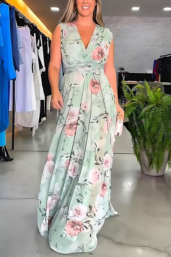 Elena™ | Elegant Floral Maxi Dress