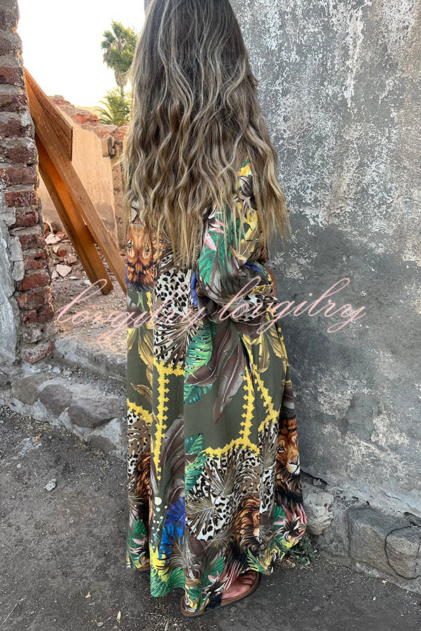 Tessa™ | Unique Jungle Print Blouse