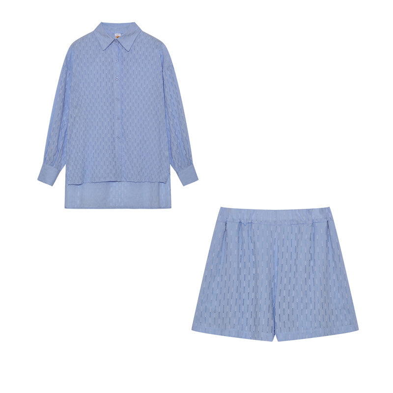 Elizabeth™ | Effortless Breezy Shirt & Shorts Set In Cotton