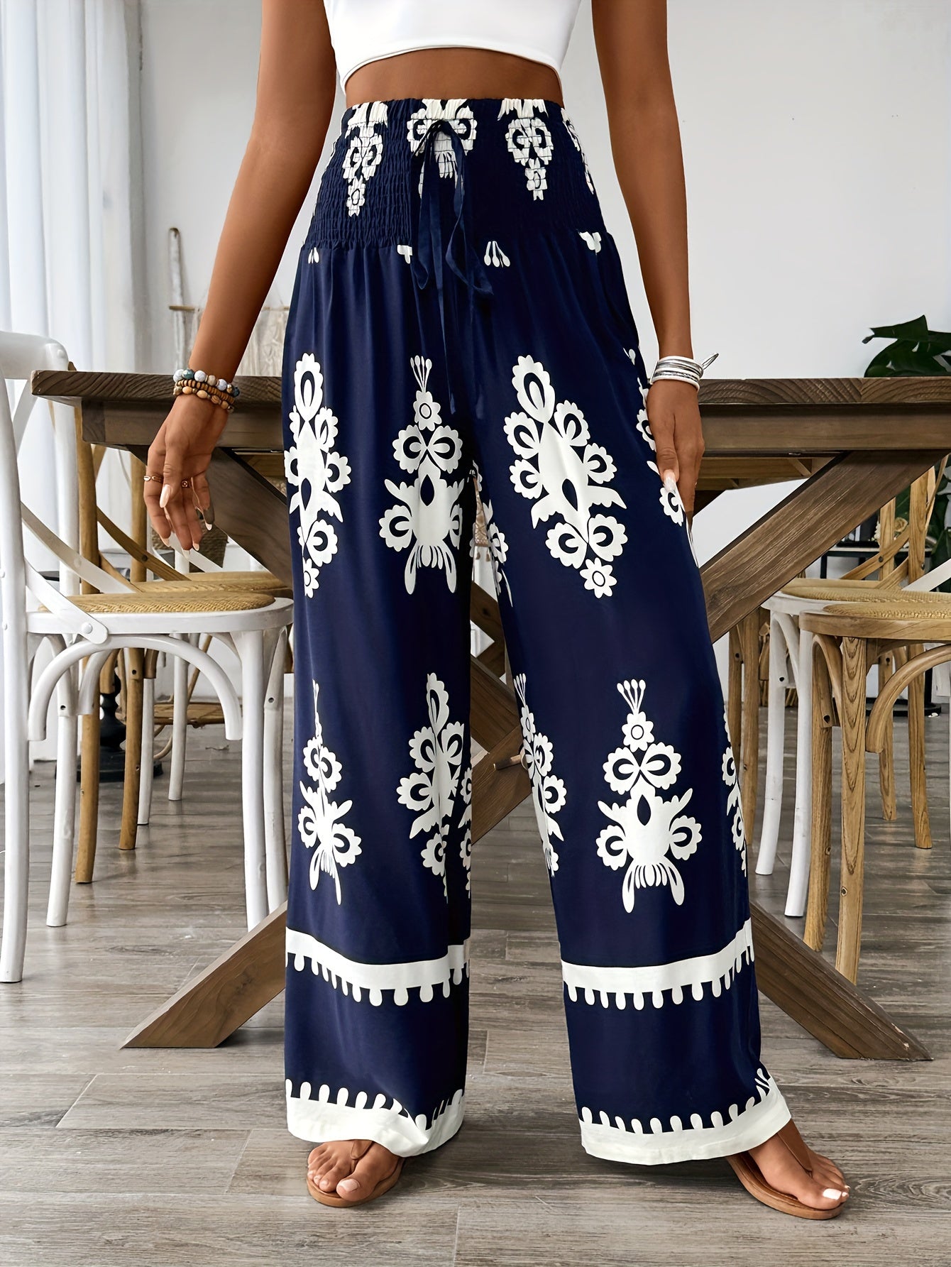 Lisa™ | Chic Floral Wide-Leg Pants