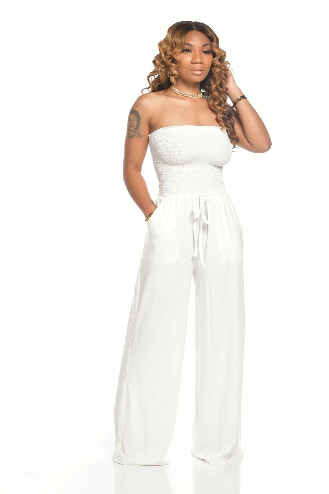 Liran™ | Chic Off-Shoulder Jumpsuit