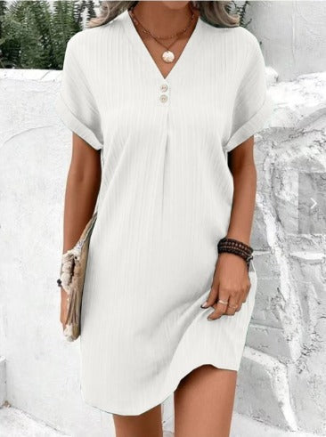 Lisa™ | Elegant V-Neck Spring Dress