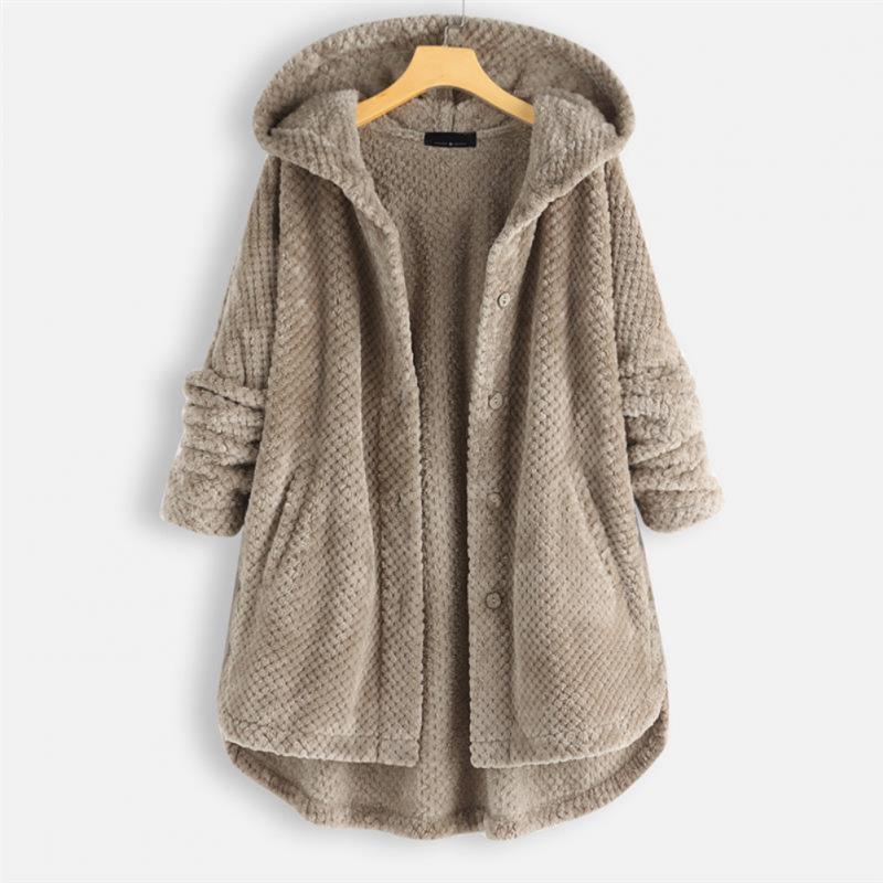 Dana™ | Cozy Hooded Ribbed Coat