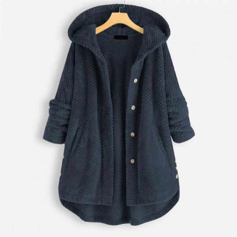 Dana™ | Cozy Hooded Ribbed Coat