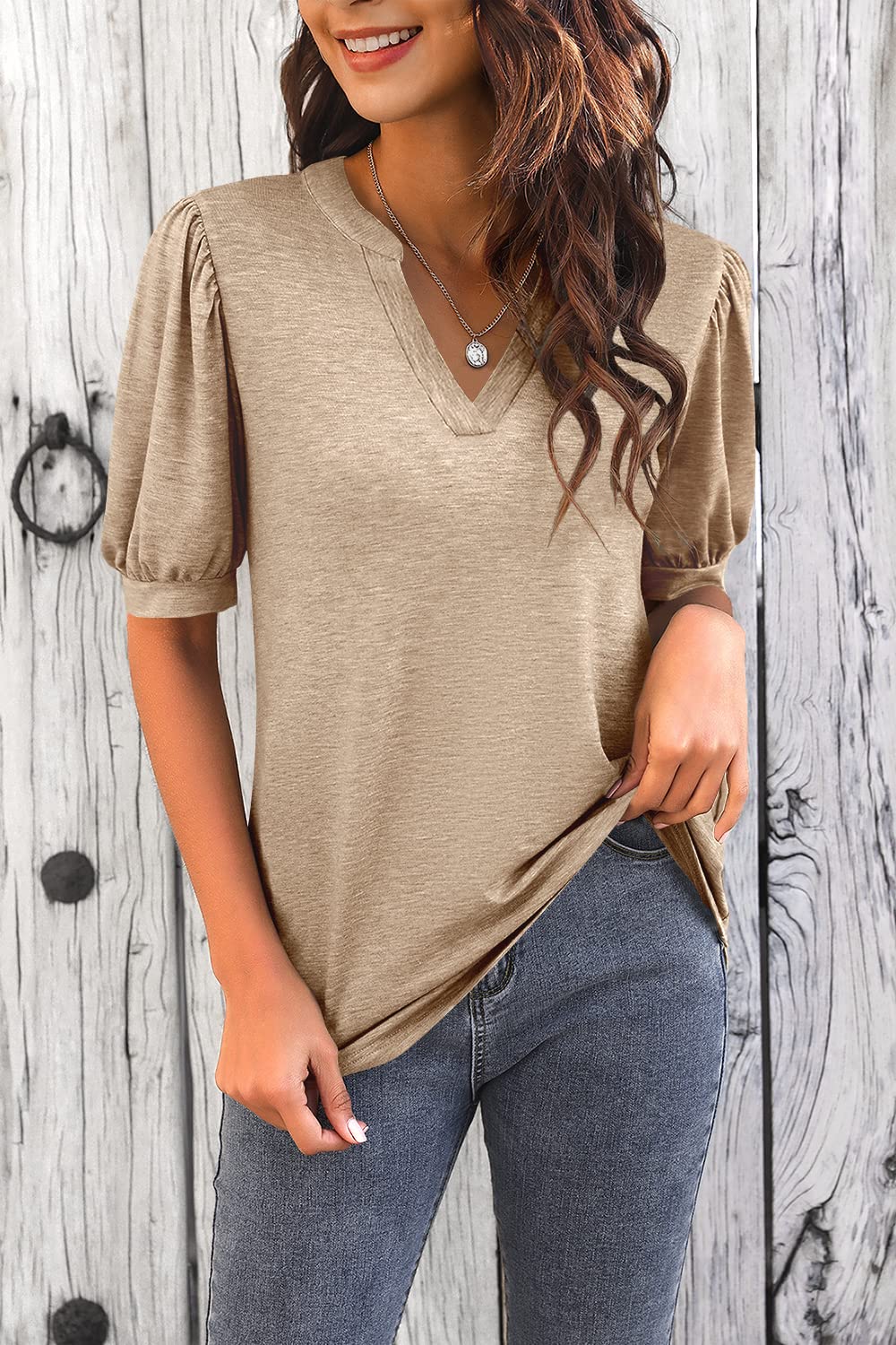 Vinem™ | Elegant Puff Sleeve Blouse