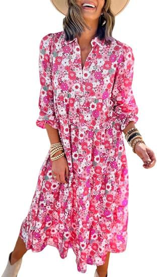 Mitski™ | Bohemian Floral A-Line Dress