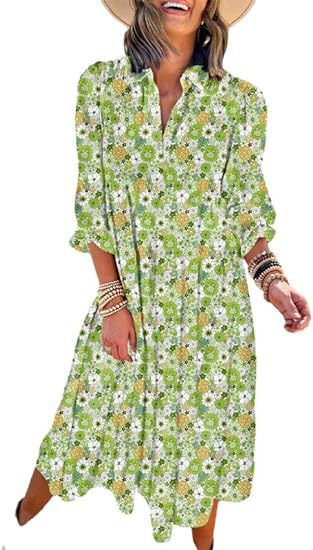 Mitski™ | Bohemian Floral A-Line Dress