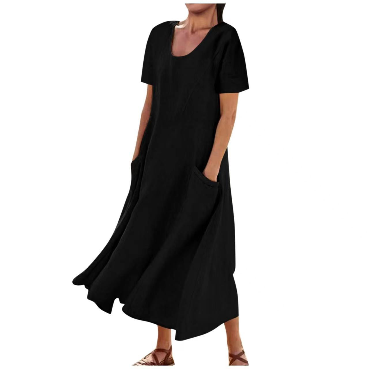 Beatrice™ | Elegant Cotton Pocket Dress