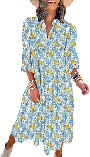 Mitski™ | Bohemian Floral A-Line Dress