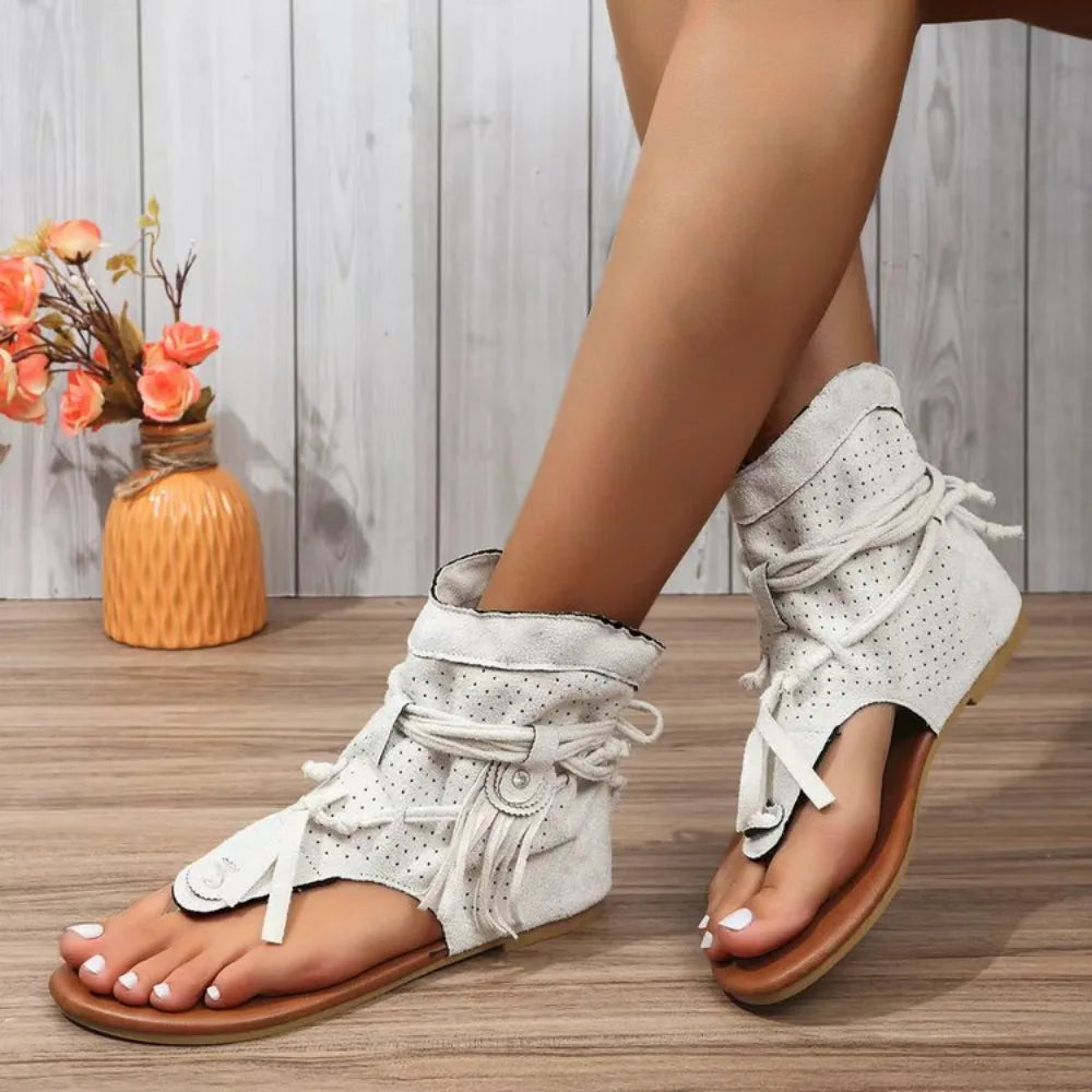 Bellie™ | Boho Fringe Sandals