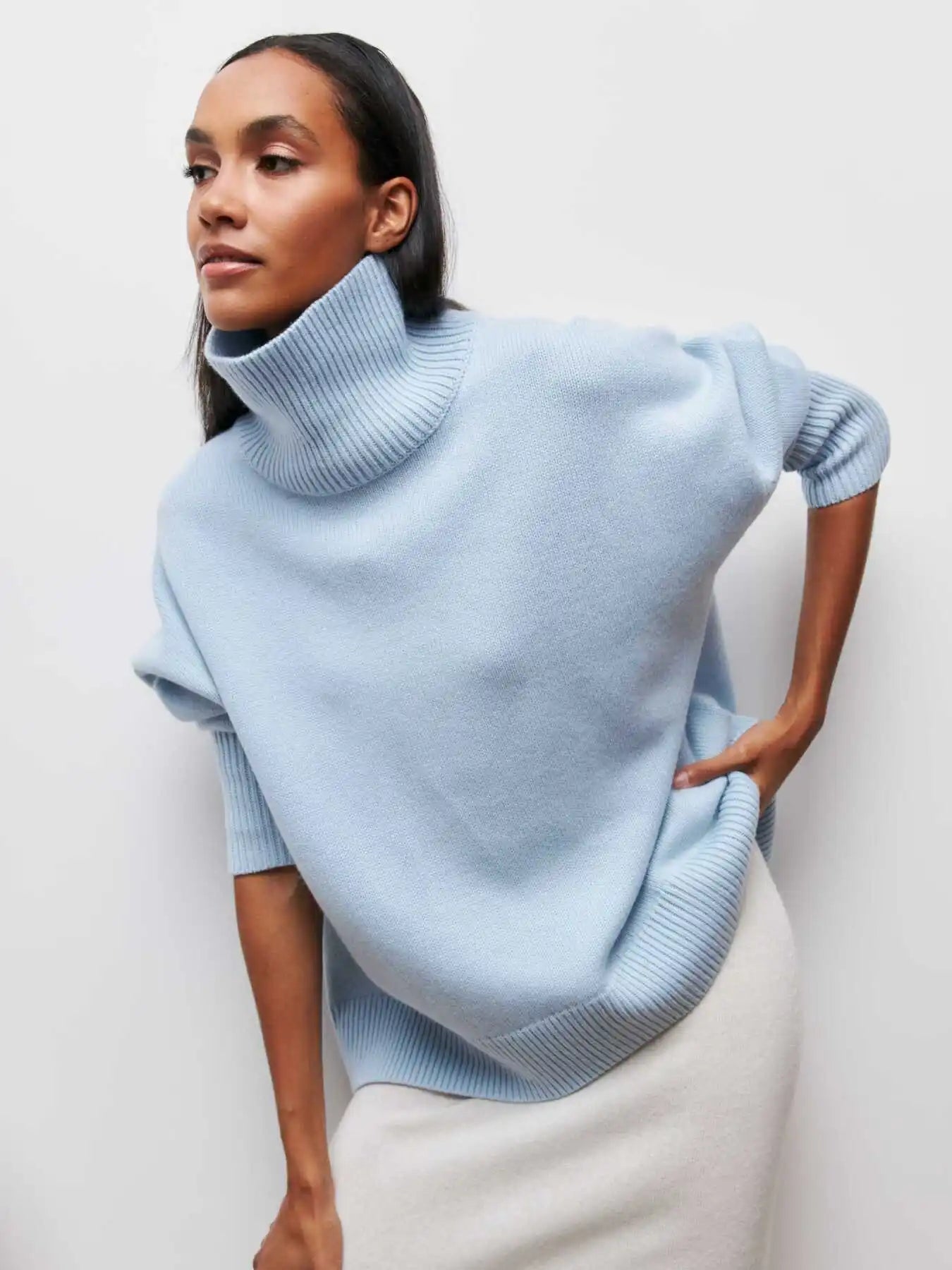 Olivia™ | Elegant Comfort Turtleneck Sweater