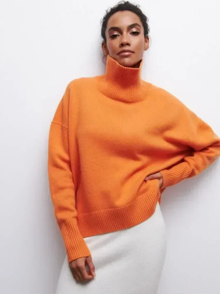 Olivia™ | Elegant Comfort Turtleneck Sweater