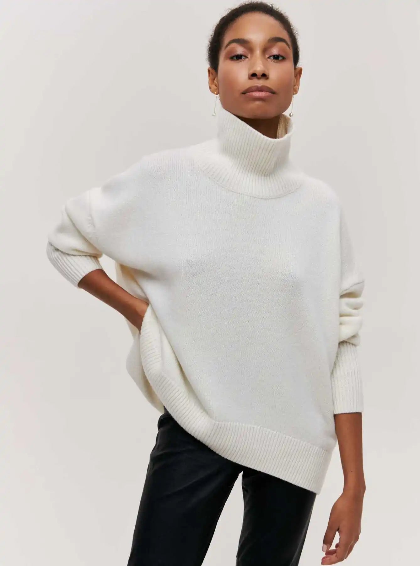 Olivia™ | Elegant Comfort Turtleneck Sweater