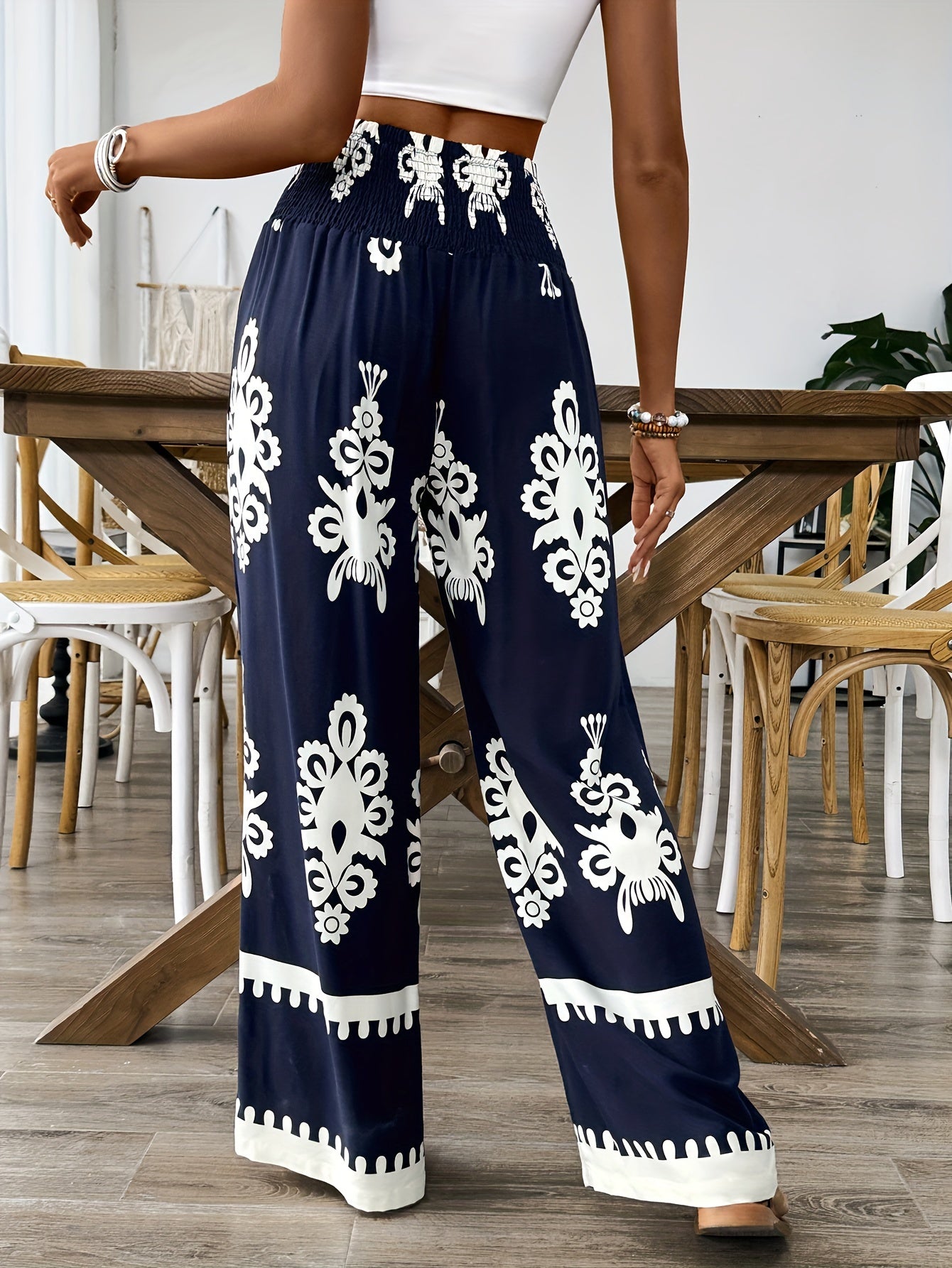 Lisa™ | Chic Floral Wide-Leg Pants