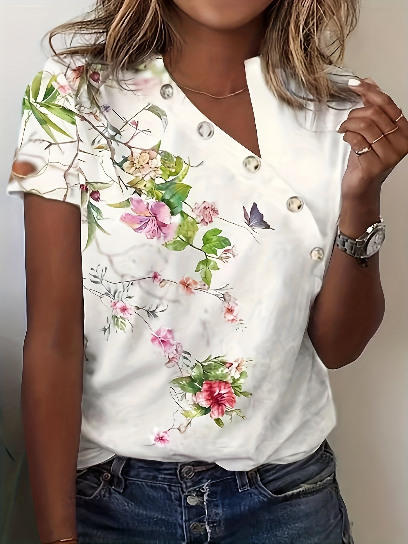 Anya™ | Charming Floral T-Shirt