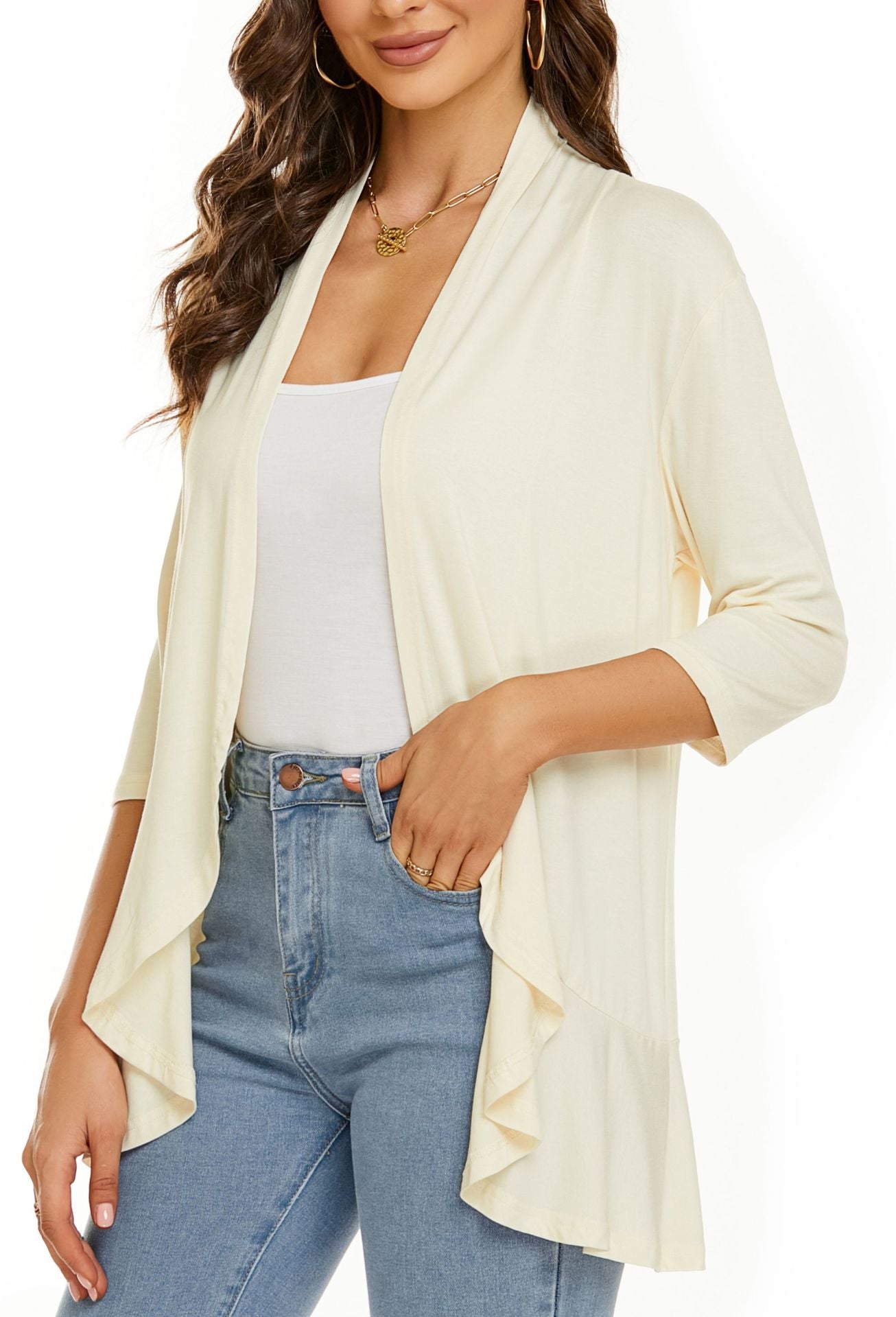 Fiora™ | Elegant Cotton Cardigan