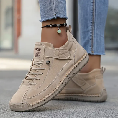 Solid Orthopedic Sneakers Wide Fit Easy On | Effortless Everyday Women