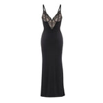 Split Maxi Dress-Black