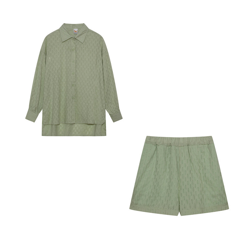 Elizabeth™ | Effortless Breezy Shirt & Shorts Set In Cotton