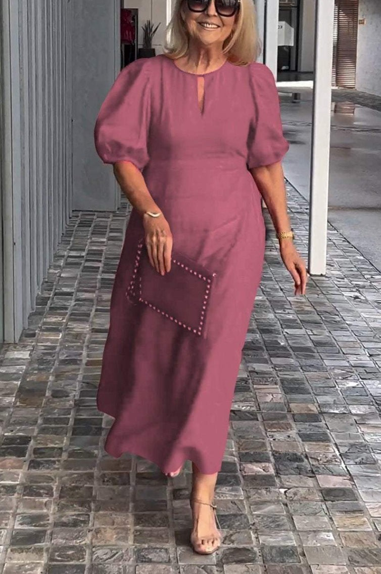 Angela™ | Elegant Cotton Maxi Dress