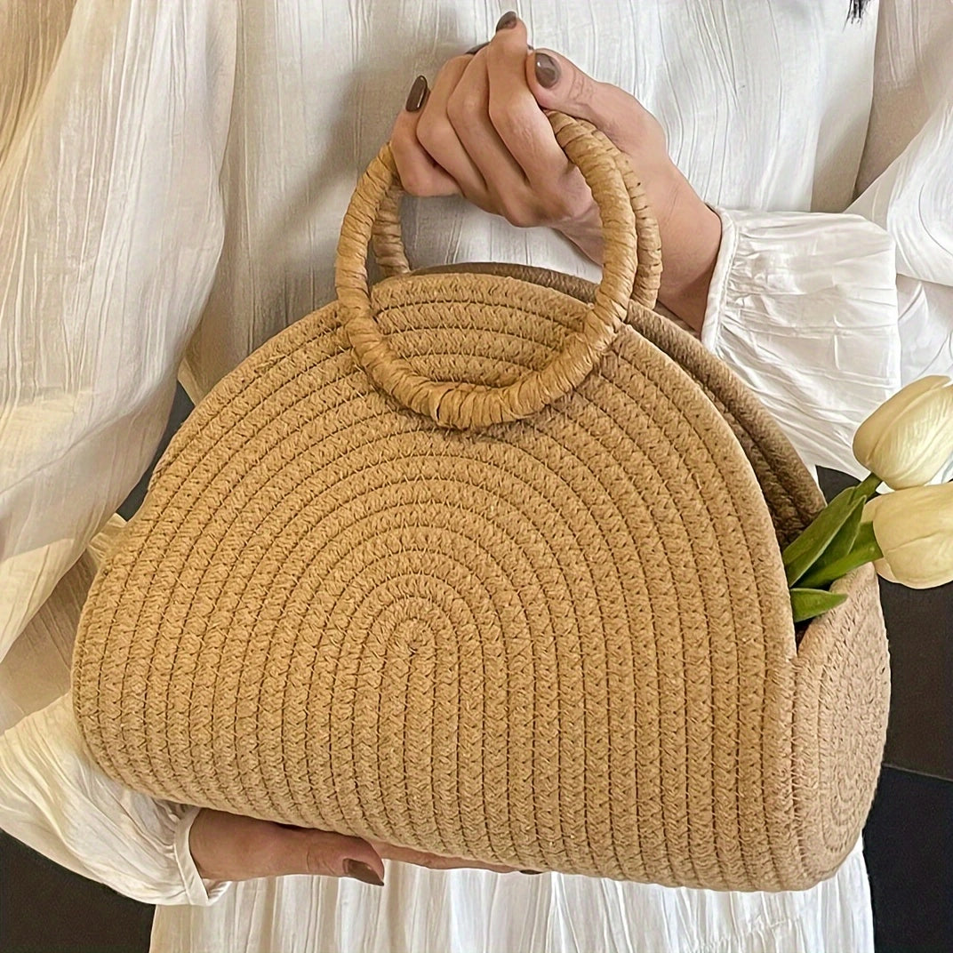 Zayla™ | Bohemian Handwoven Straw Tote Bag